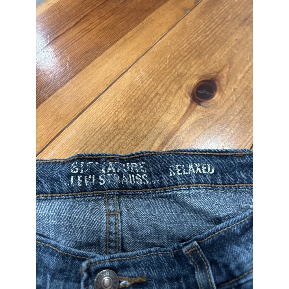 Signature by Levi Strauss & Co. Men's 38x30 Relaxed Fit Straight Leg Jeans Dark
